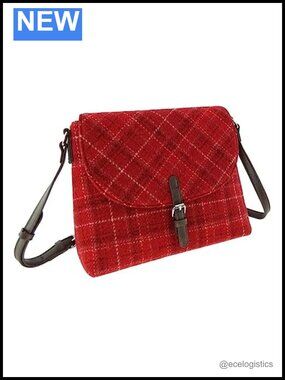 Harris Tweed Scottish Wool Shoulder Bag Crossbody Purse Tartan